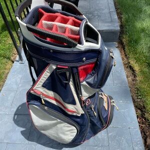 Bag boy hard cover travel bags and Sun Mountain cart bag